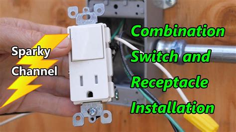 how to install an electrical switch box|switch and outlet combo wiring.